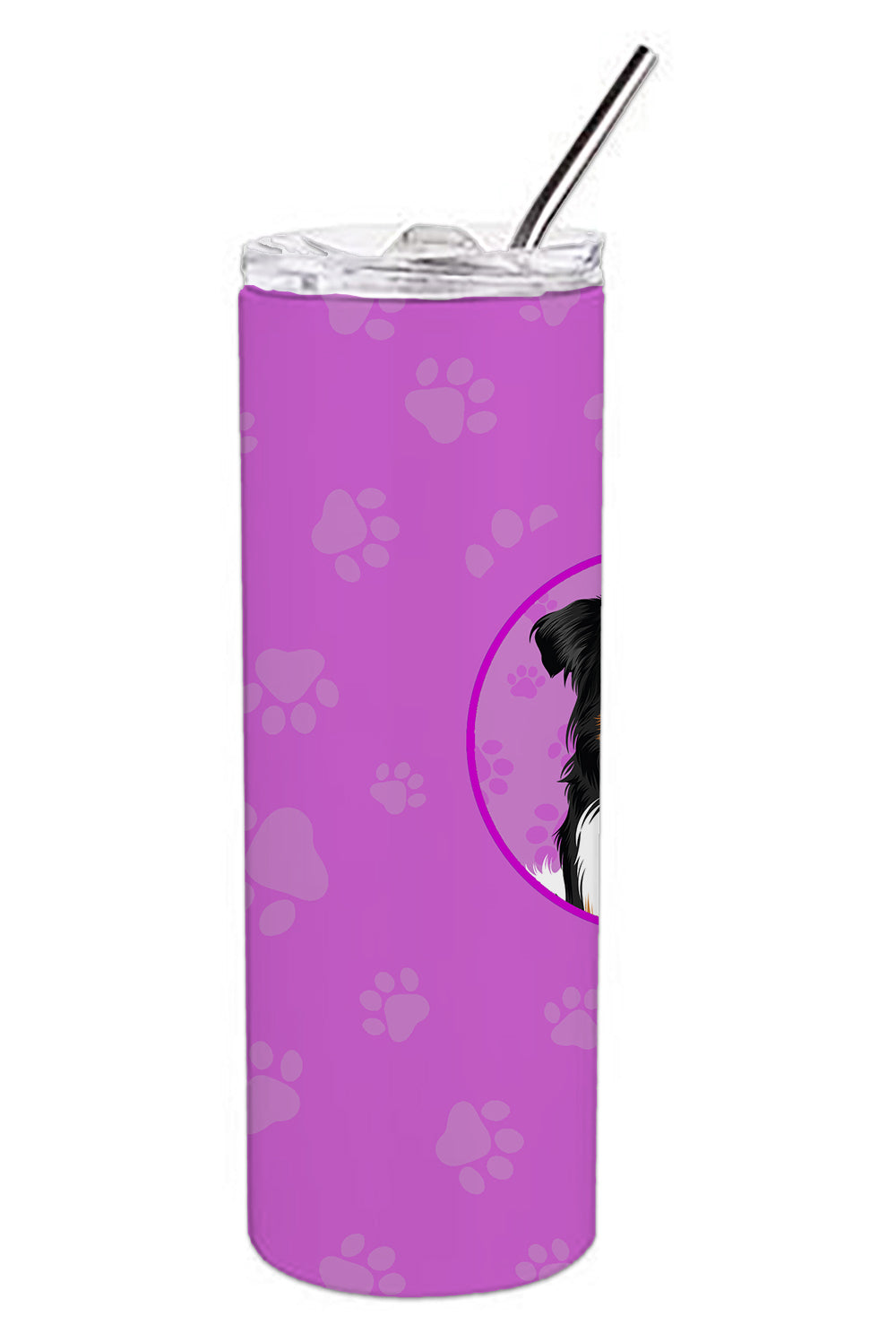 Buy this Australian Shepherd Black Tricolor #3 Stainless Steel 20 oz Skinny Tumbler