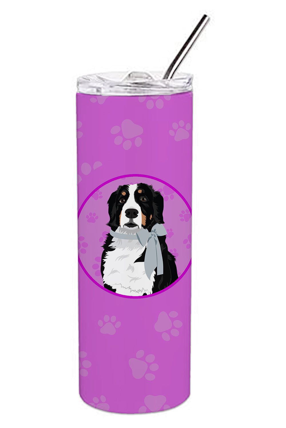 Buy this Bernese Mountain Dog #3 Stainless Steel 20 oz Skinny Tumbler