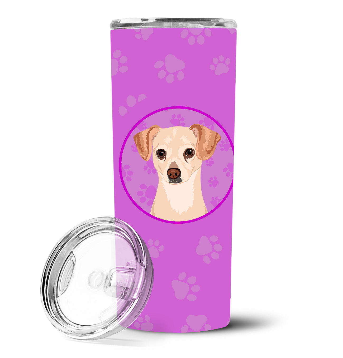 Chihuahua Cream Stainless Steel 20 oz Skinny Tumbler - the-store.com