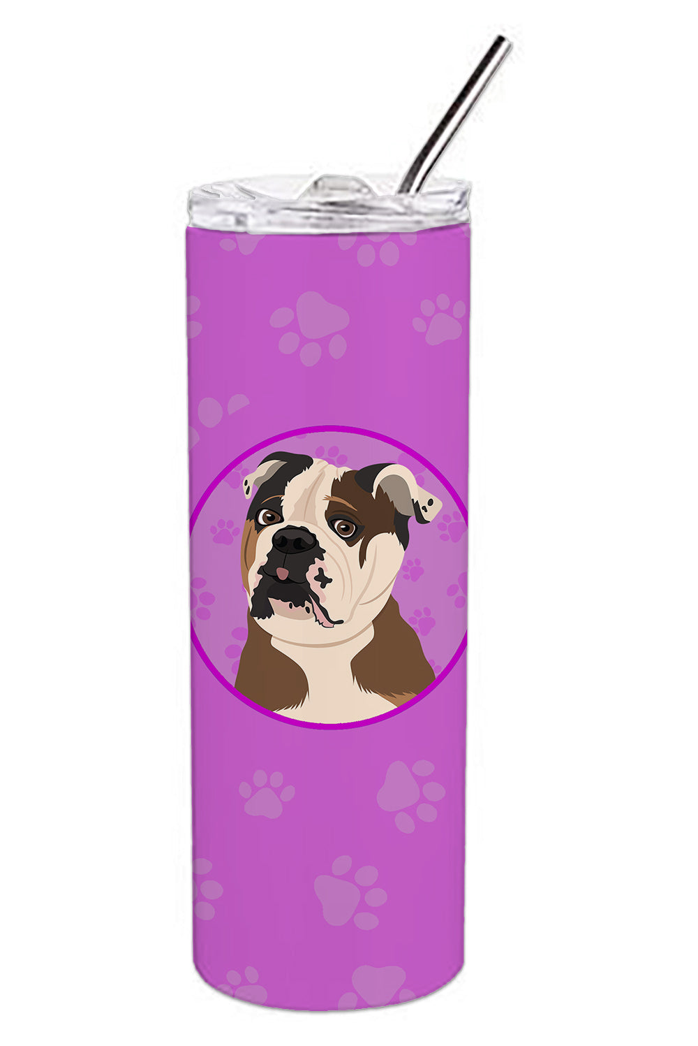 Buy this English Bulldog Chocolate Tan Stainless Steel 20 oz Skinny Tumbler