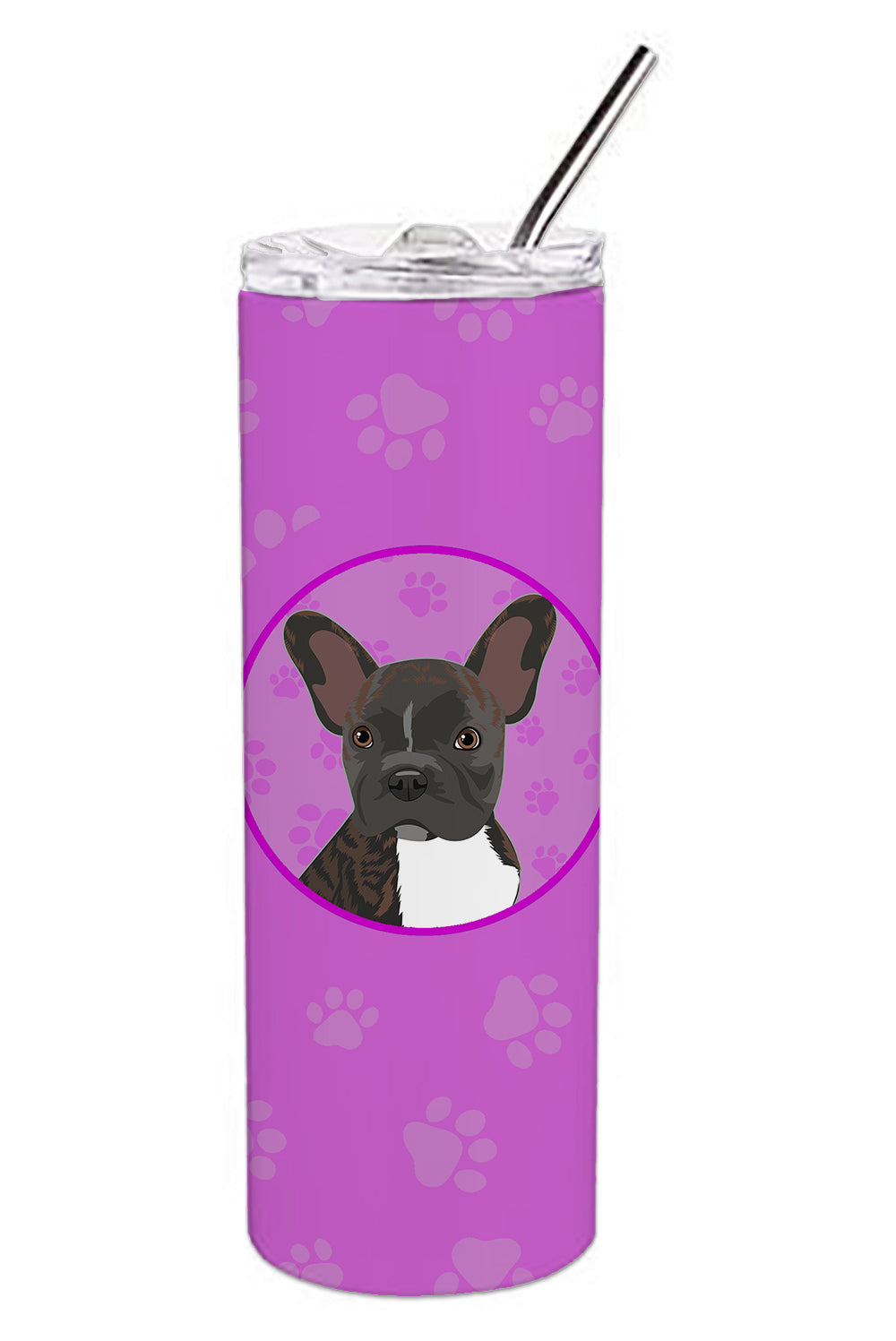 Buy this French Bulldog Brindle #2 Stainless Steel 20 oz Skinny Tumbler