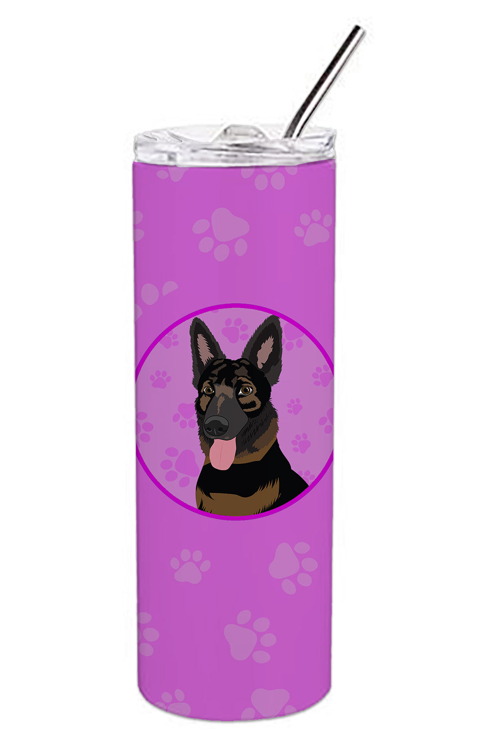 Buy this German Shepherd Bicolor Stainless Steel 20 oz Skinny Tumbler