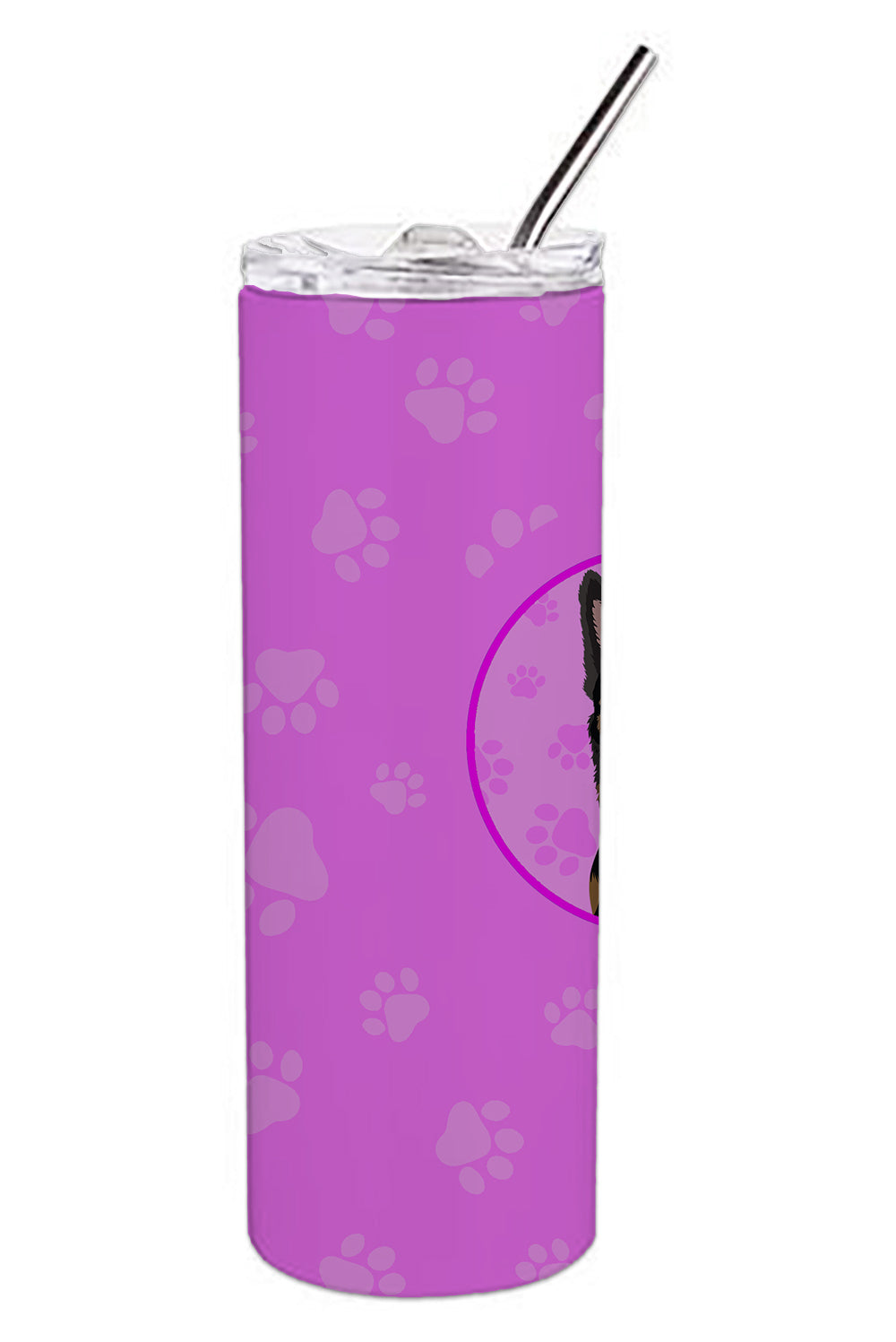 German Shepherd Bicolor Stainless Steel 20 oz Skinny Tumbler - the-store.com