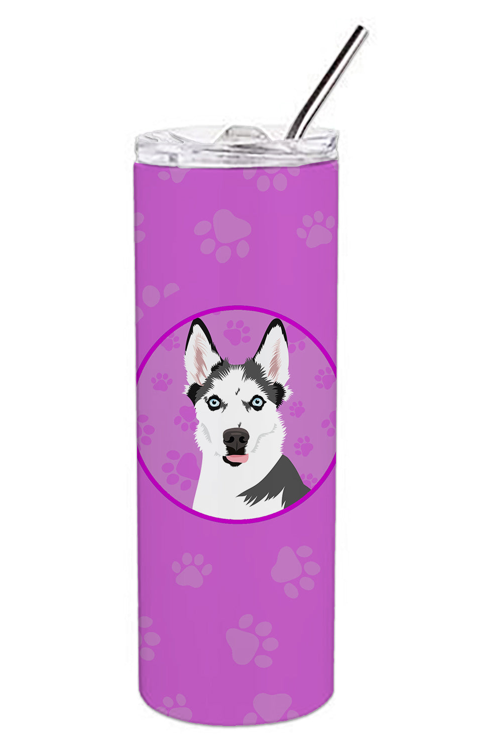 Buy this Siberian Husky Puppy Stainless Steel 20 oz Skinny Tumbler