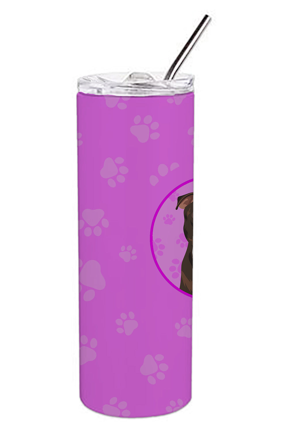 Buy this Pit Bull Brindle #2 Stainless Steel 20 oz Skinny Tumbler