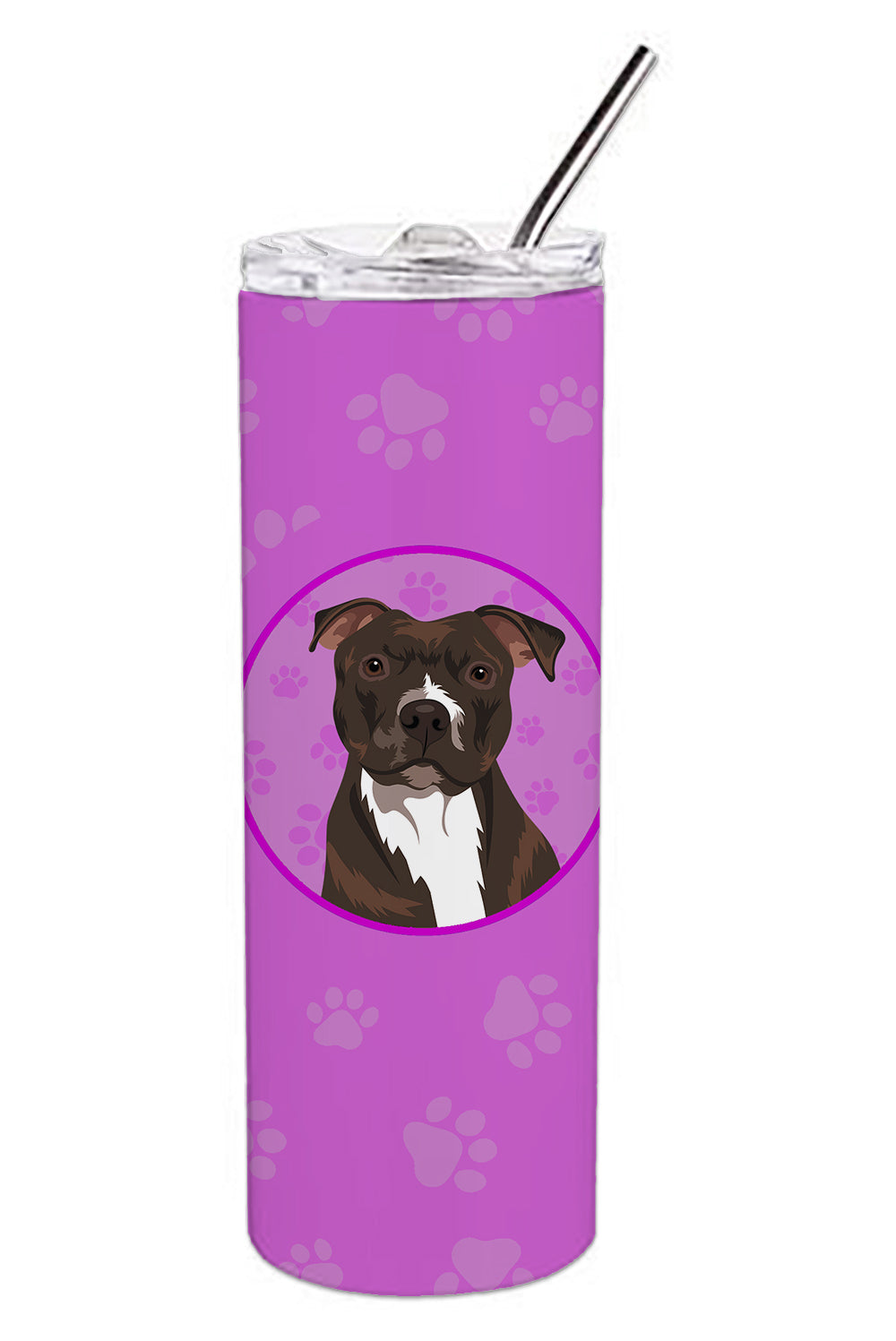 Buy this Pit Bull Brindle #2 Stainless Steel 20 oz Skinny Tumbler