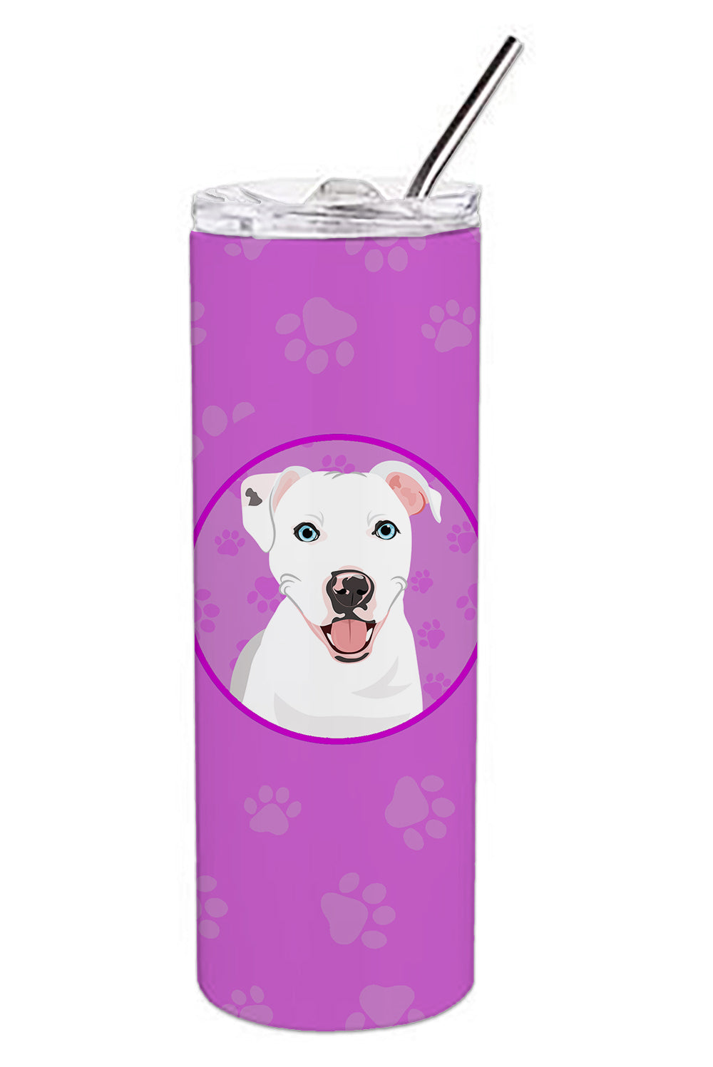 Buy this Pit Bull White #1 Stainless Steel 20 oz Skinny Tumbler