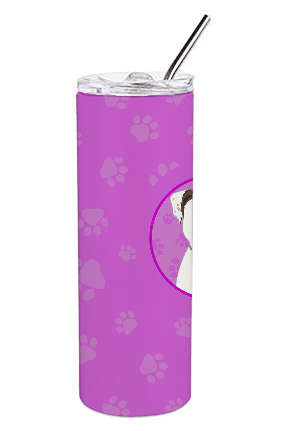 Pit Bull White #3 Stainless Steel 20 oz Skinny Tumbler - the-store.com