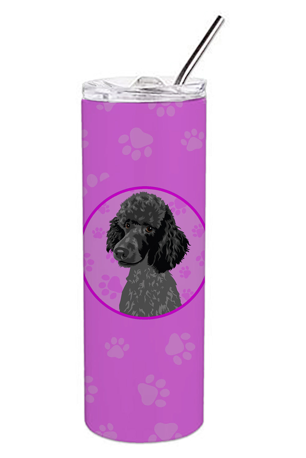 Buy this Poodle Standard Black Stainless Steel 20 oz Skinny Tumbler