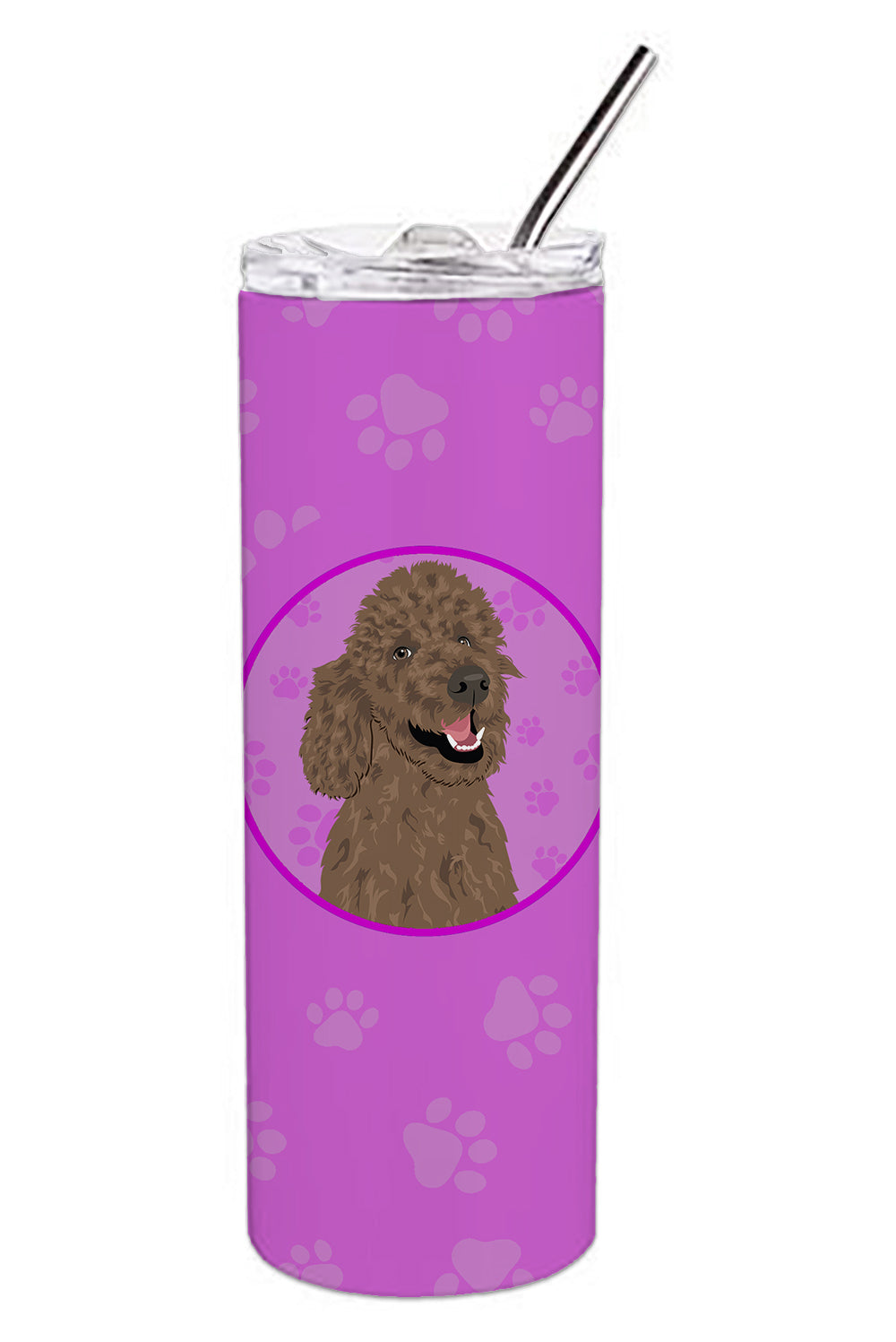 Buy this Poodle Standard Brown Stainless Steel 20 oz Skinny Tumbler