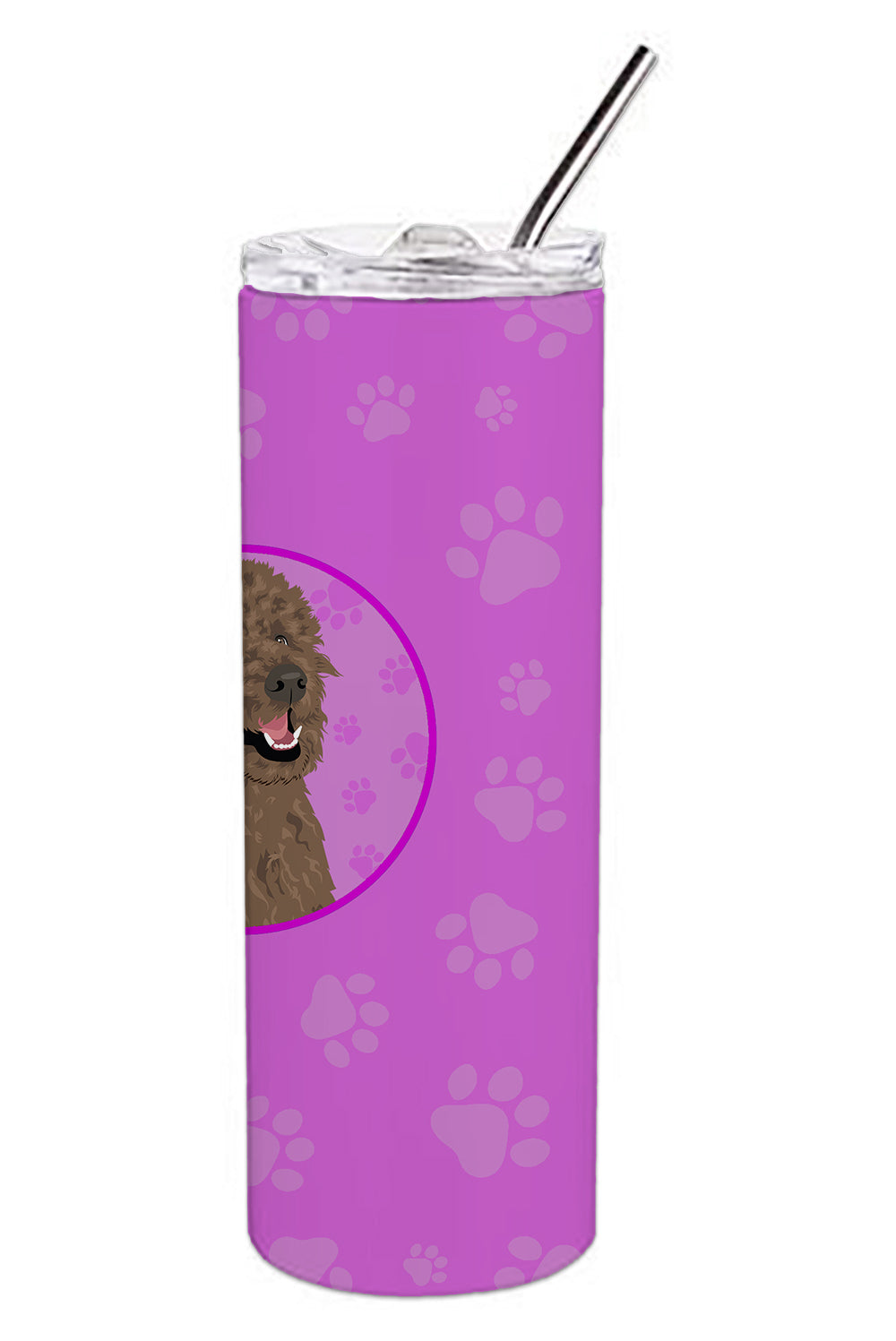 Poodle Standard Brown Stainless Steel 20 oz Skinny Tumbler - the-store.com