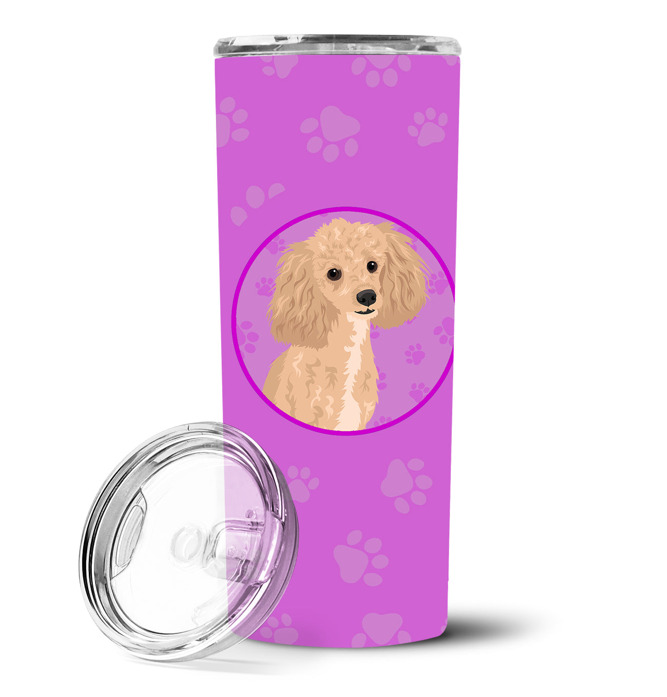 Poodle Toy Apricot Stainless Steel 20 oz Skinny Tumbler - the-store.com