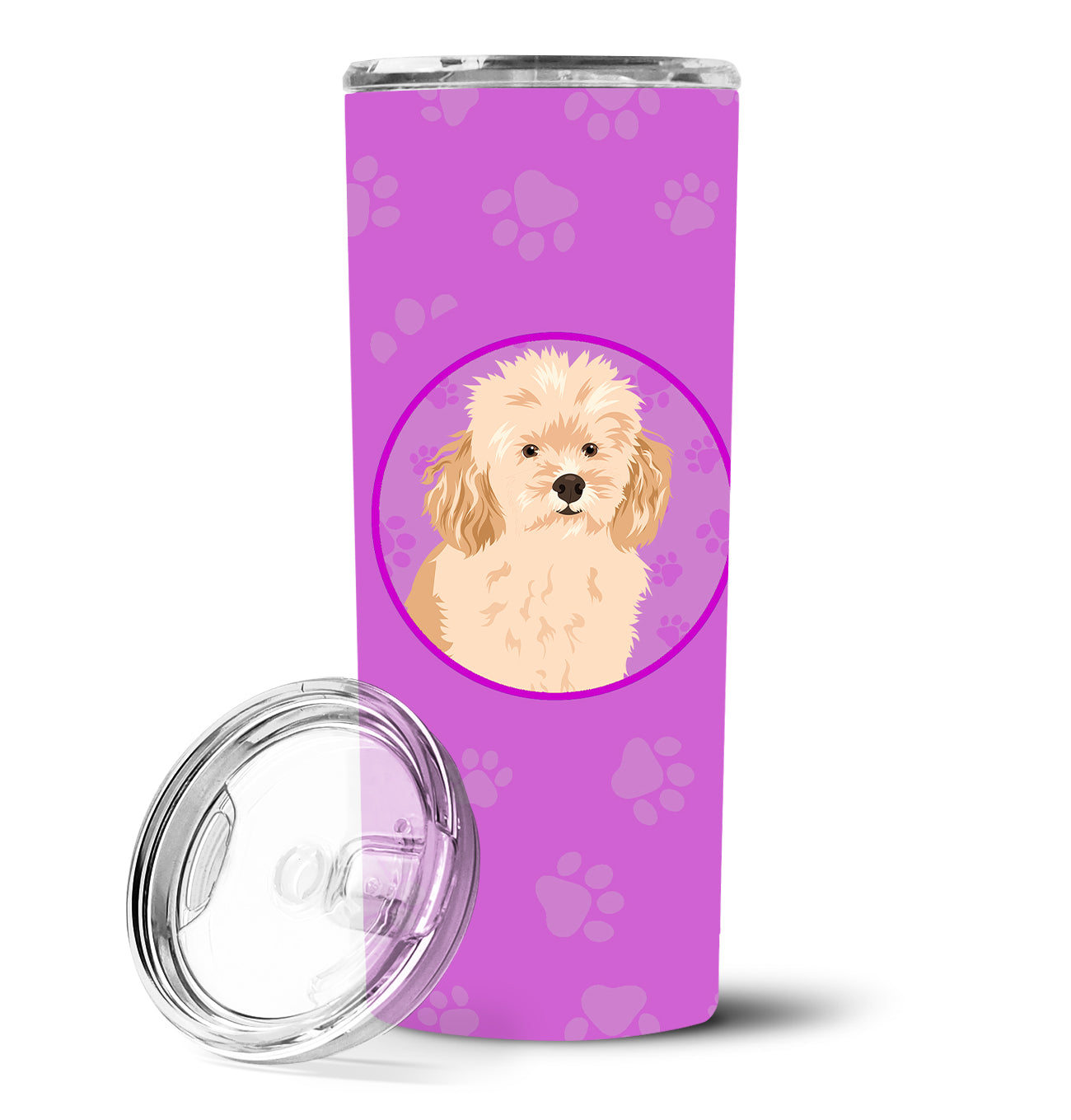 Poodle Toy Apricot Stainless Steel 20 oz Skinny Tumbler - the-store.com