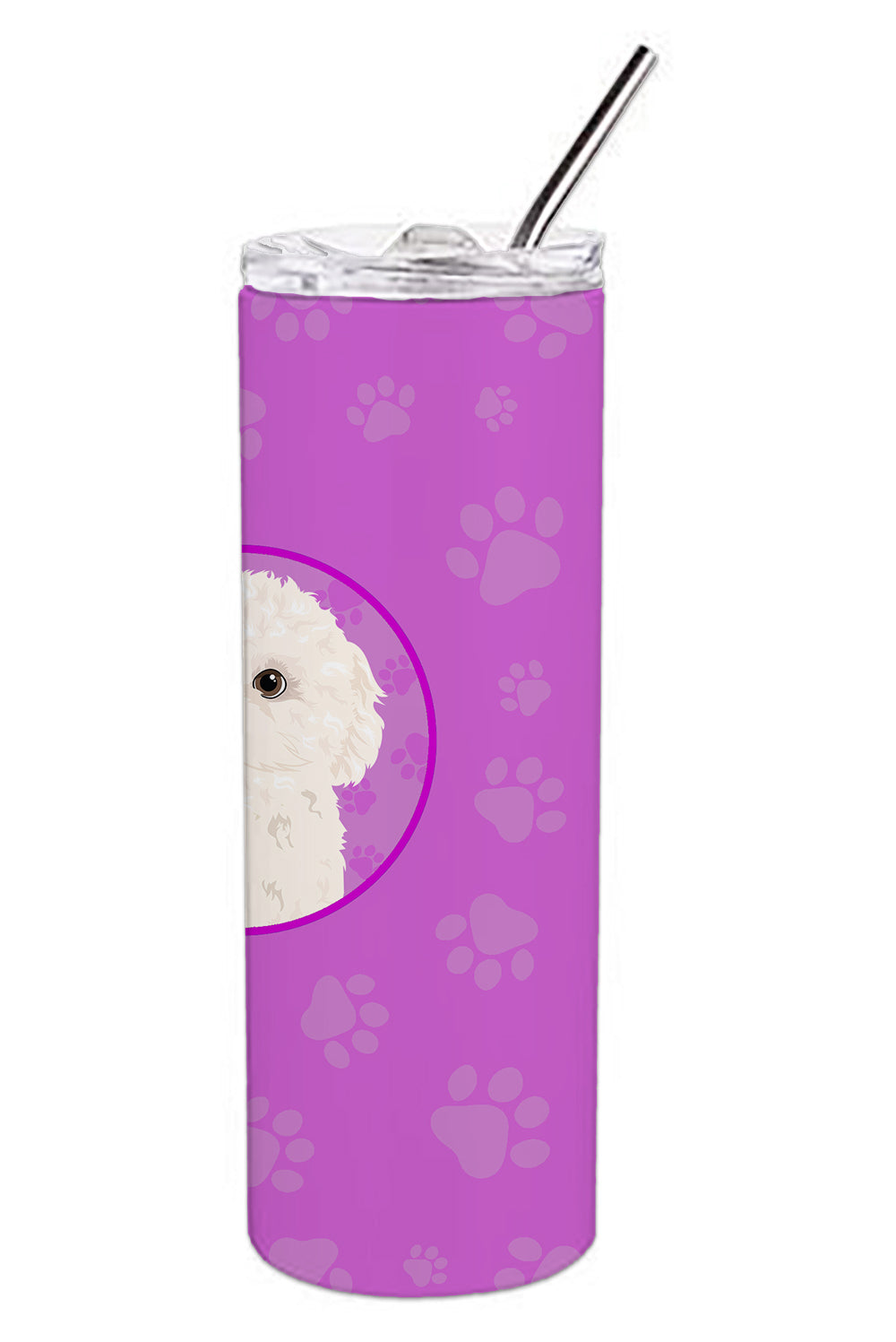 PoodleToy White Stainless Steel 20 oz Skinny Tumbler - the-store.com