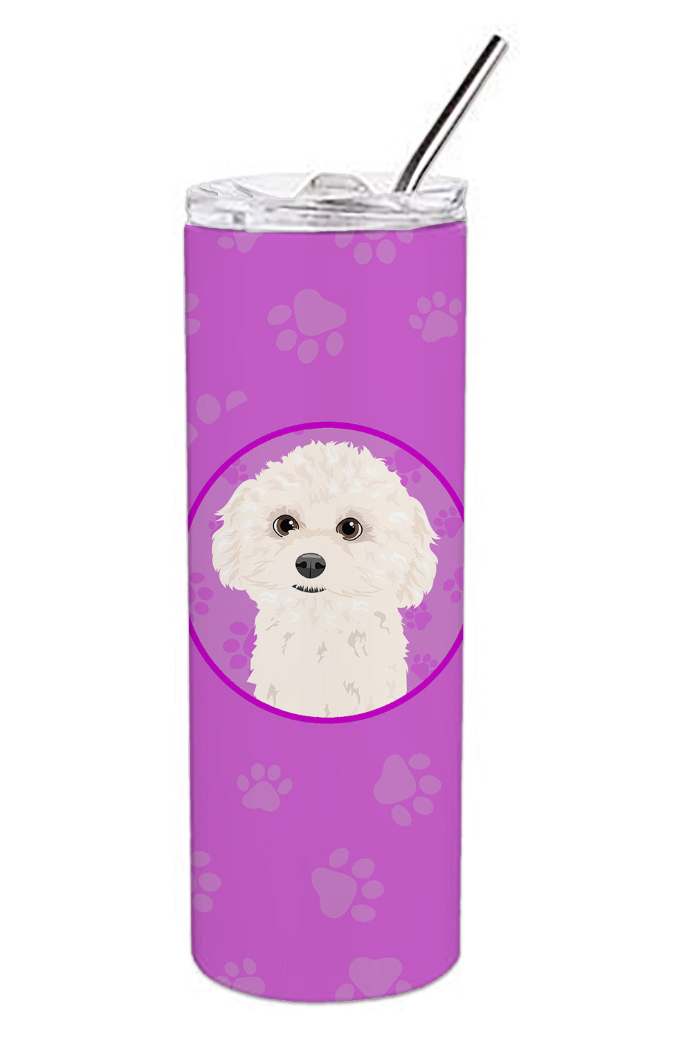 Buy this PoodleToy White Stainless Steel 20 oz Skinny Tumbler