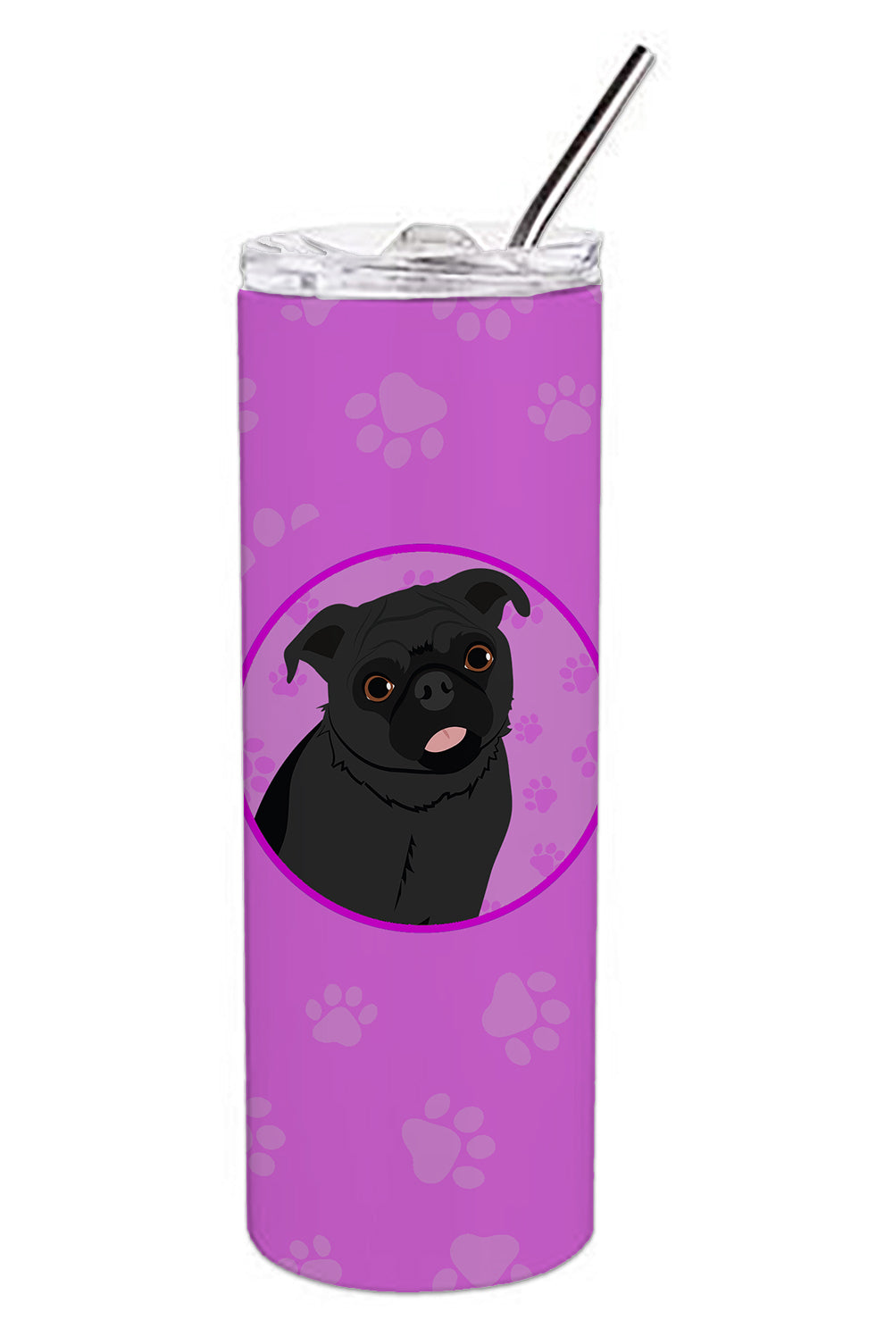 Buy this Pug Black #1 Stainless Steel 20 oz Skinny Tumbler