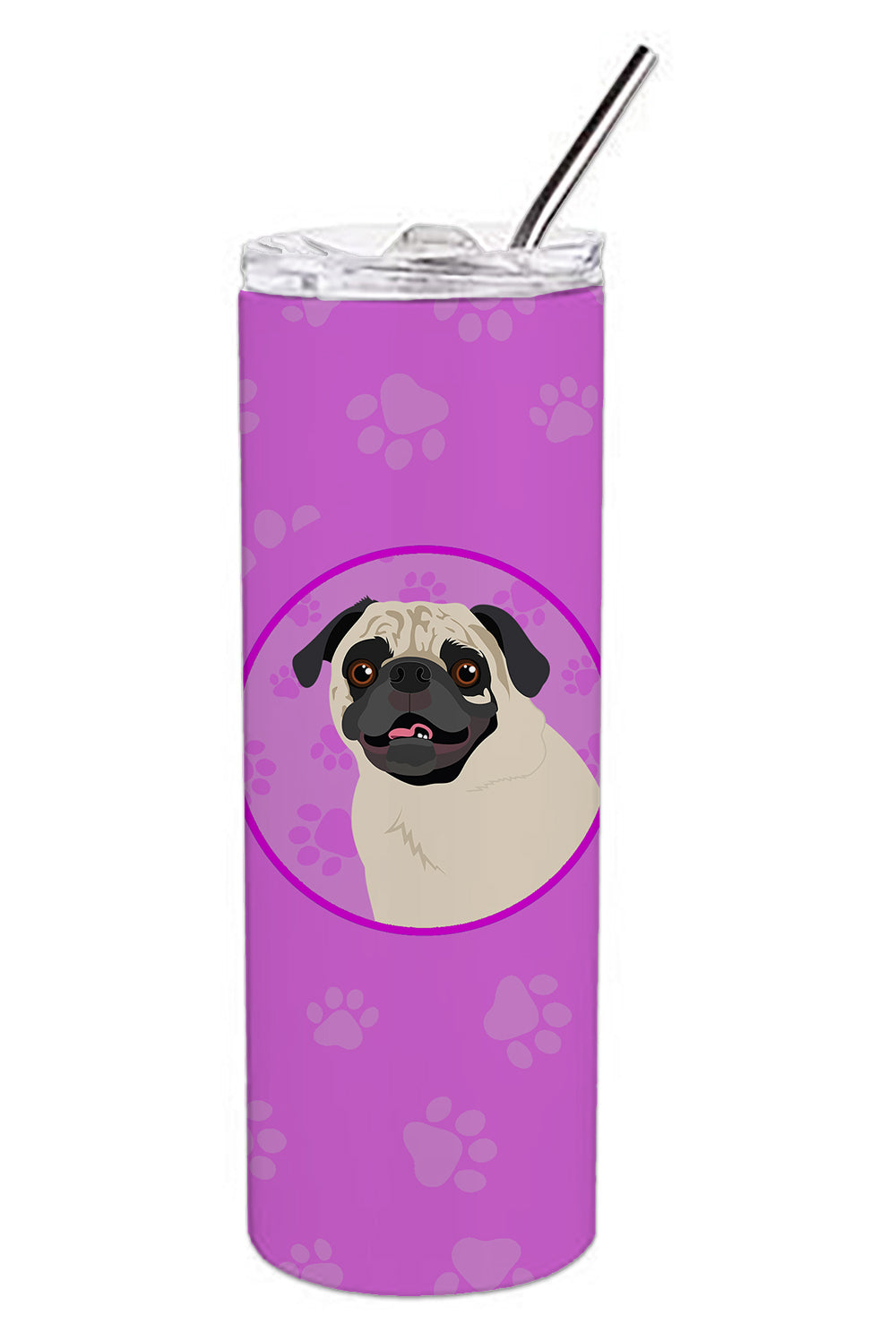 Buy this Pug Fawn #2 Stainless Steel 20 oz Skinny Tumbler