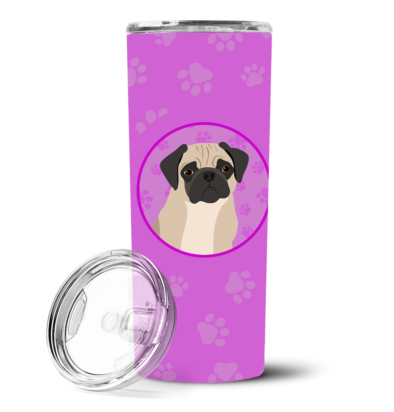 Pug Fawn #3 Stainless Steel 20 oz Skinny Tumbler - the-store.com