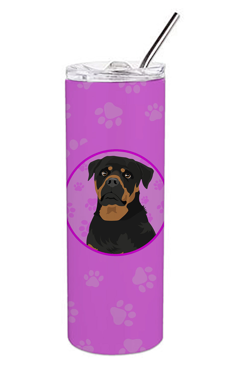 Buy this Rottweiler Black and Mahogany Stainless Steel 20 oz Skinny Tumbler