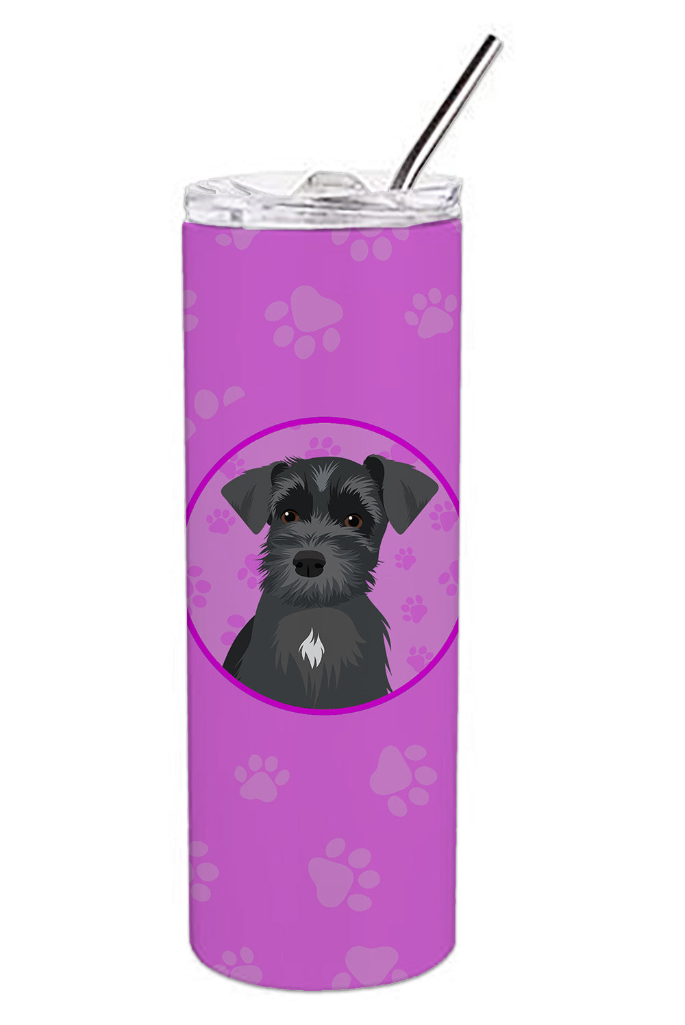 Buy this Schnauzer Black #1 Stainless Steel 20 oz Skinny Tumbler