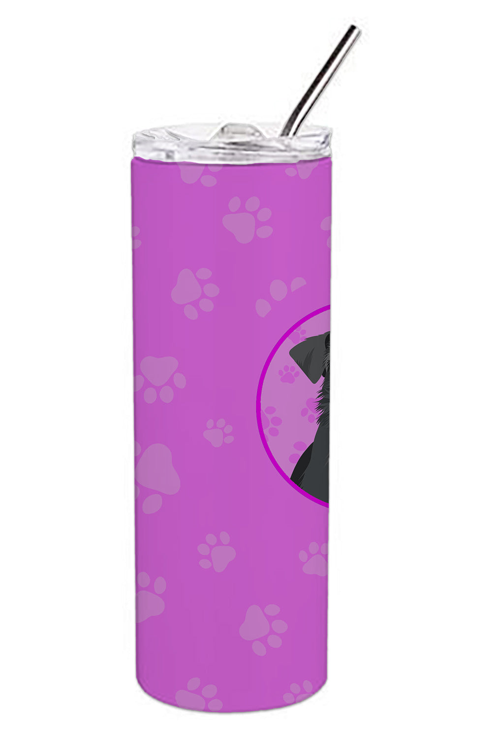 Buy this Schnauzer Black #1 Stainless Steel 20 oz Skinny Tumbler