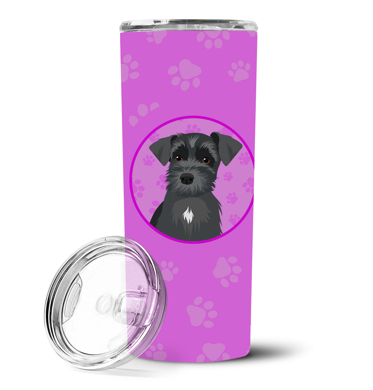 Schnauzer Black #1 Stainless Steel 20 oz Skinny Tumbler - the-store.com