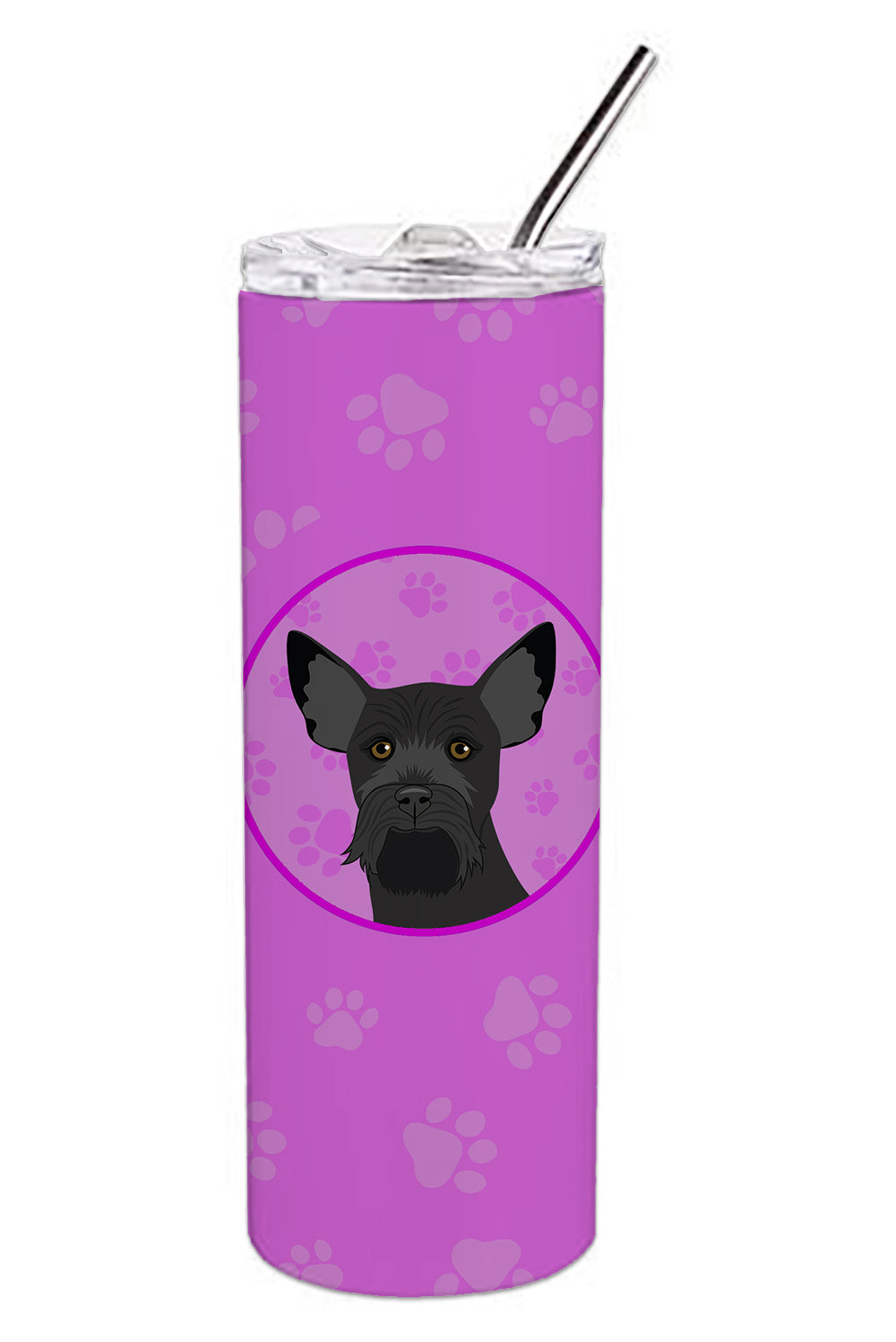 Buy this Schnauzer Black #2 Stainless Steel 20 oz Skinny Tumbler