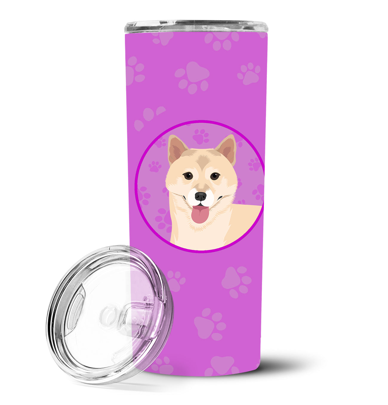 Shiba Inu Cream #1 Stainless Steel 20 oz Skinny Tumbler - the-store.com