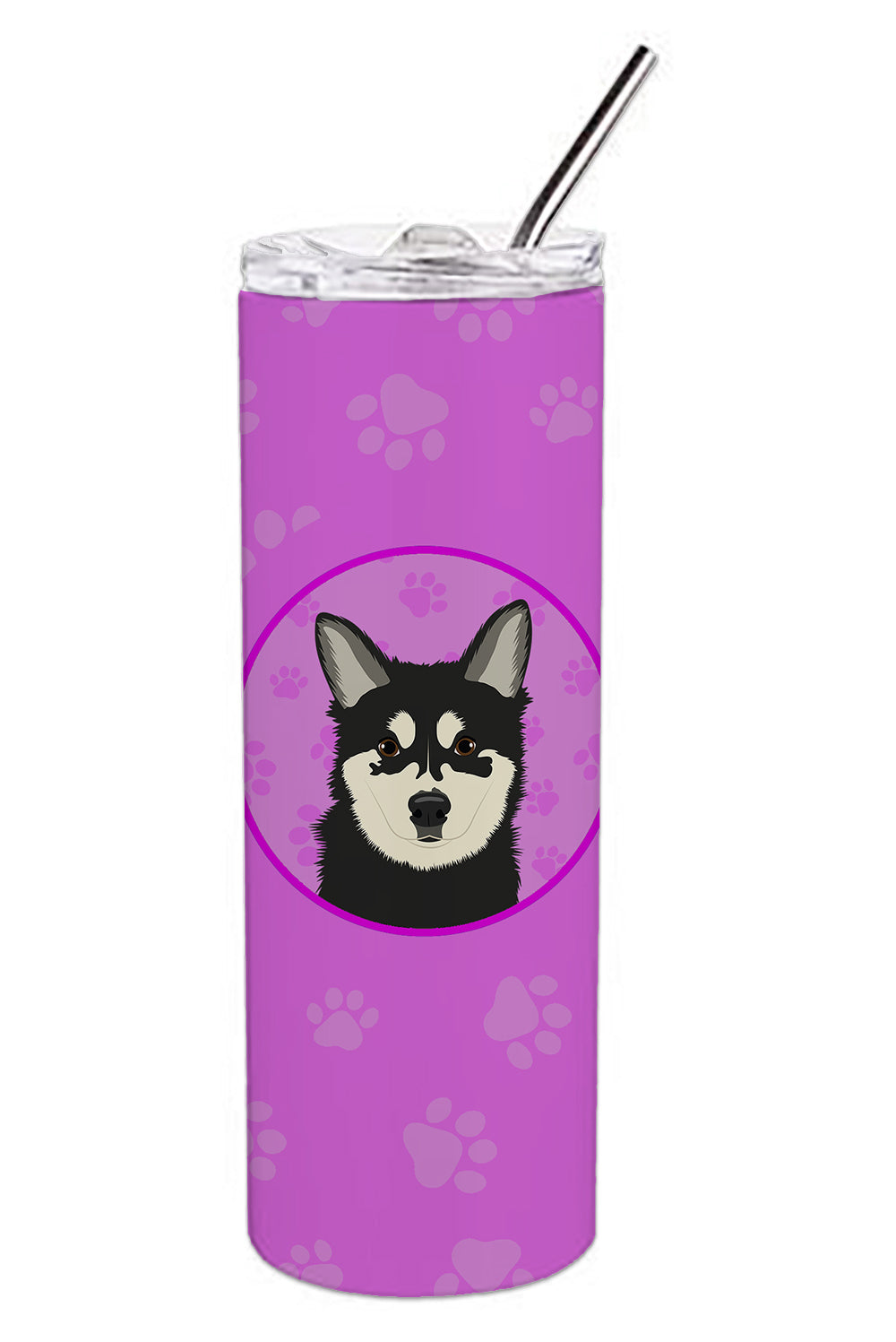 Buy this Shiba Inu Husky Mix Stainless Steel 20 oz Skinny Tumbler