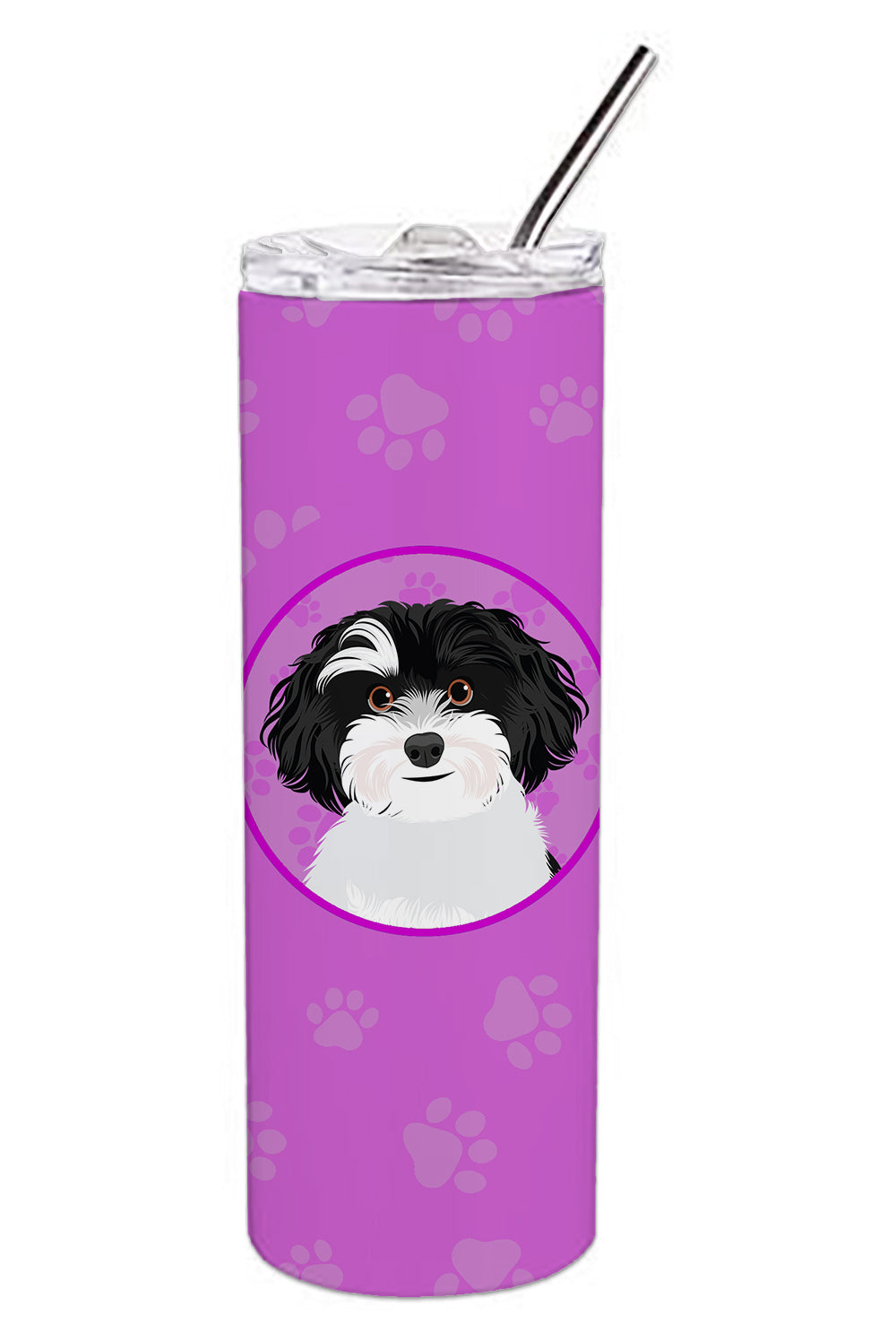 Buy this Shih-Tzu Black and White #1 Stainless Steel 20 oz Skinny Tumbler