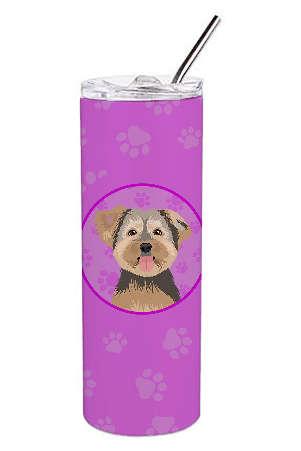 Buy this Yorkie Chocolate #2 Stainless Steel 20 oz Skinny Tumbler