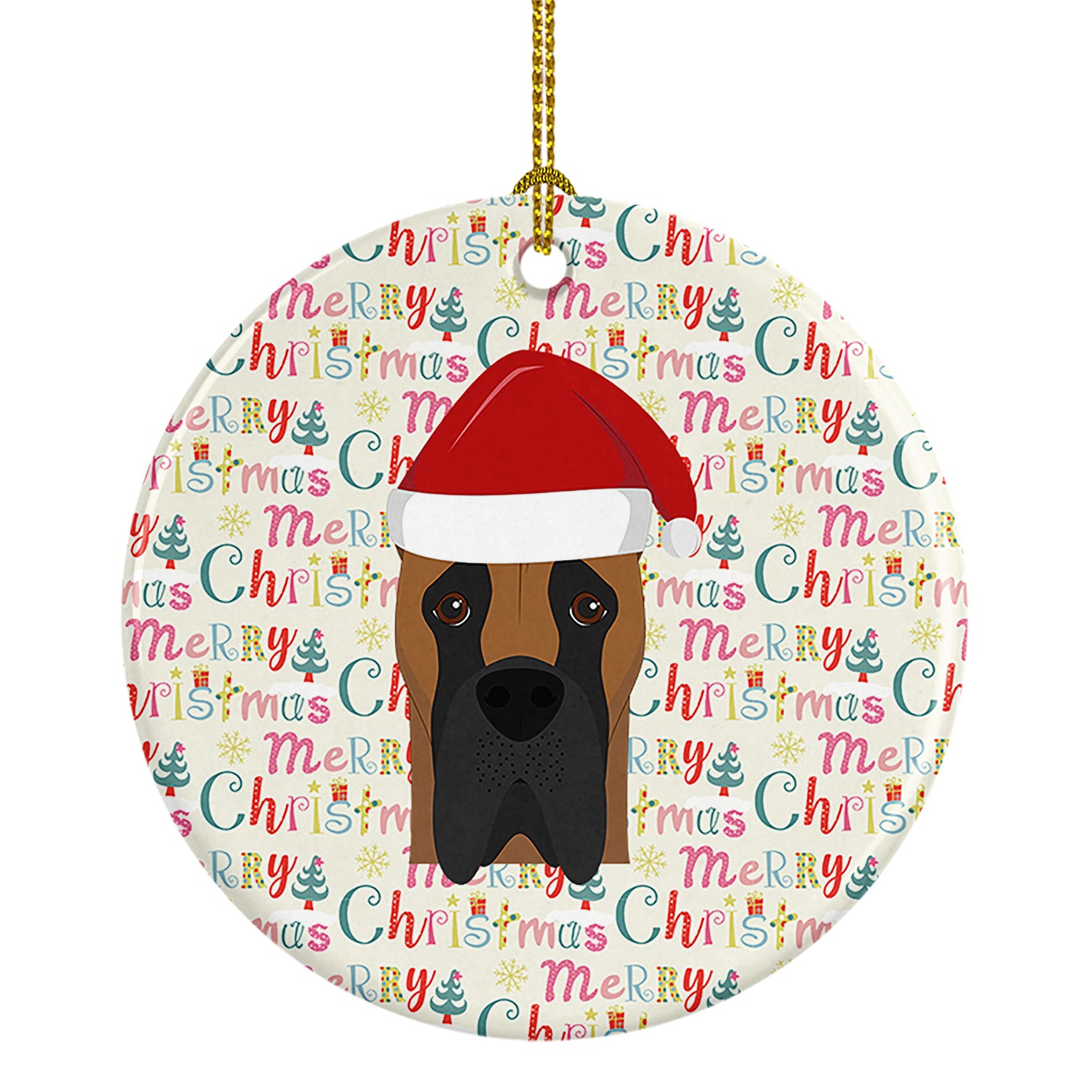 Buy this Great Dane Merry Christmas Ceramic Ornament