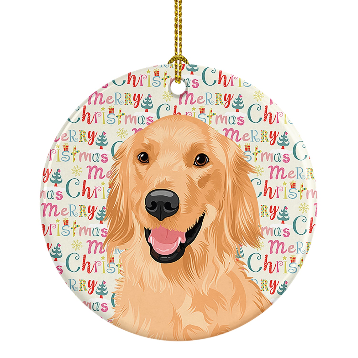 Buy this Golden Retriever Gold #1 Christmas Ceramic Ornament