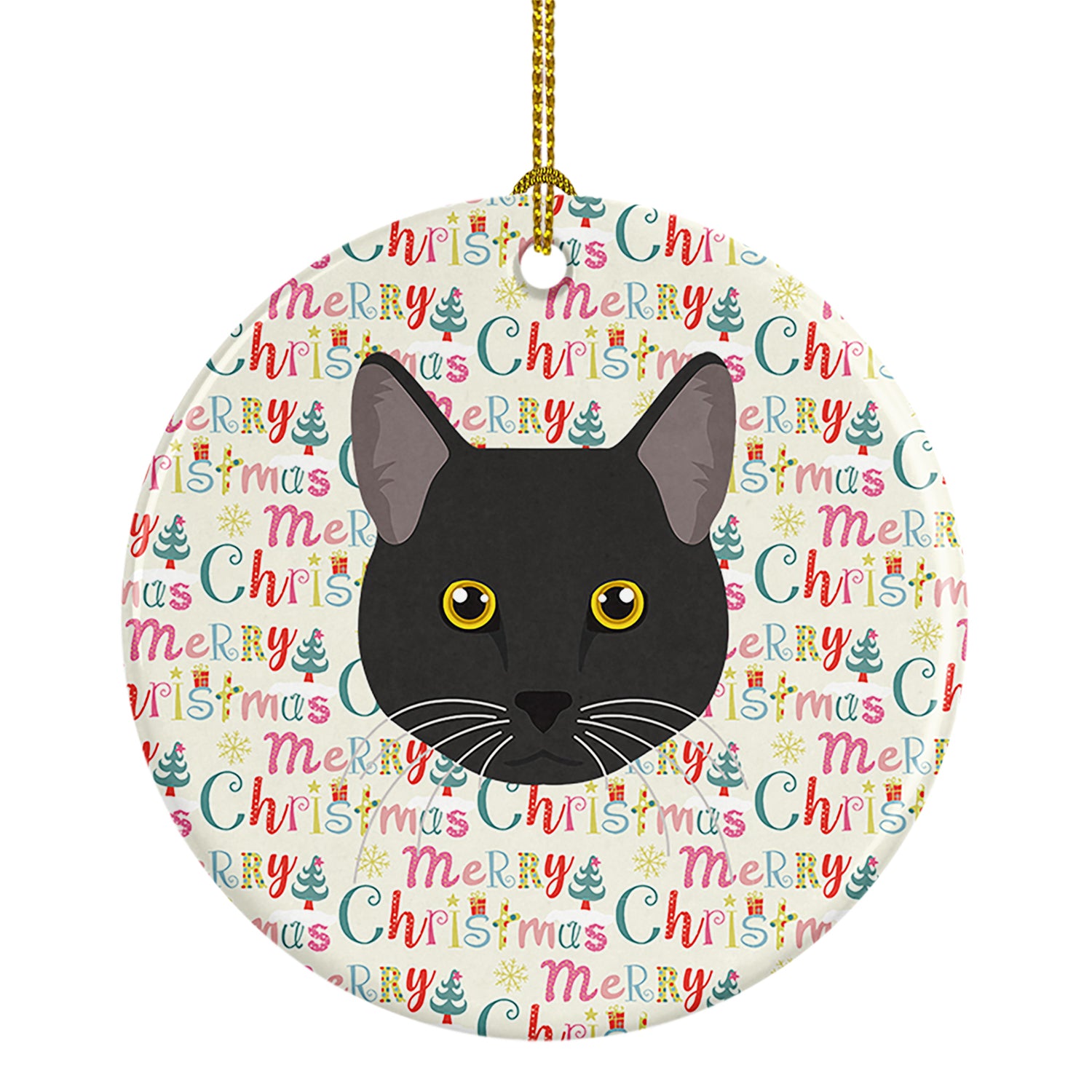 Buy this Bombay Cat Christmas Ceramic Ornament