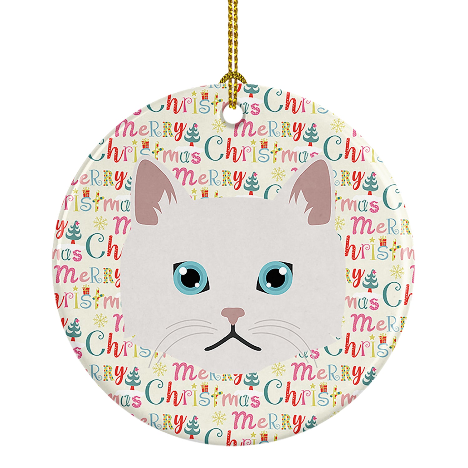 Buy this Napoleon Cat Christmas Ceramic Ornament