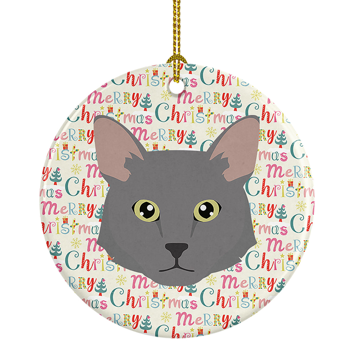 Buy this Nebelung Cat Christmas Ceramic Ornament