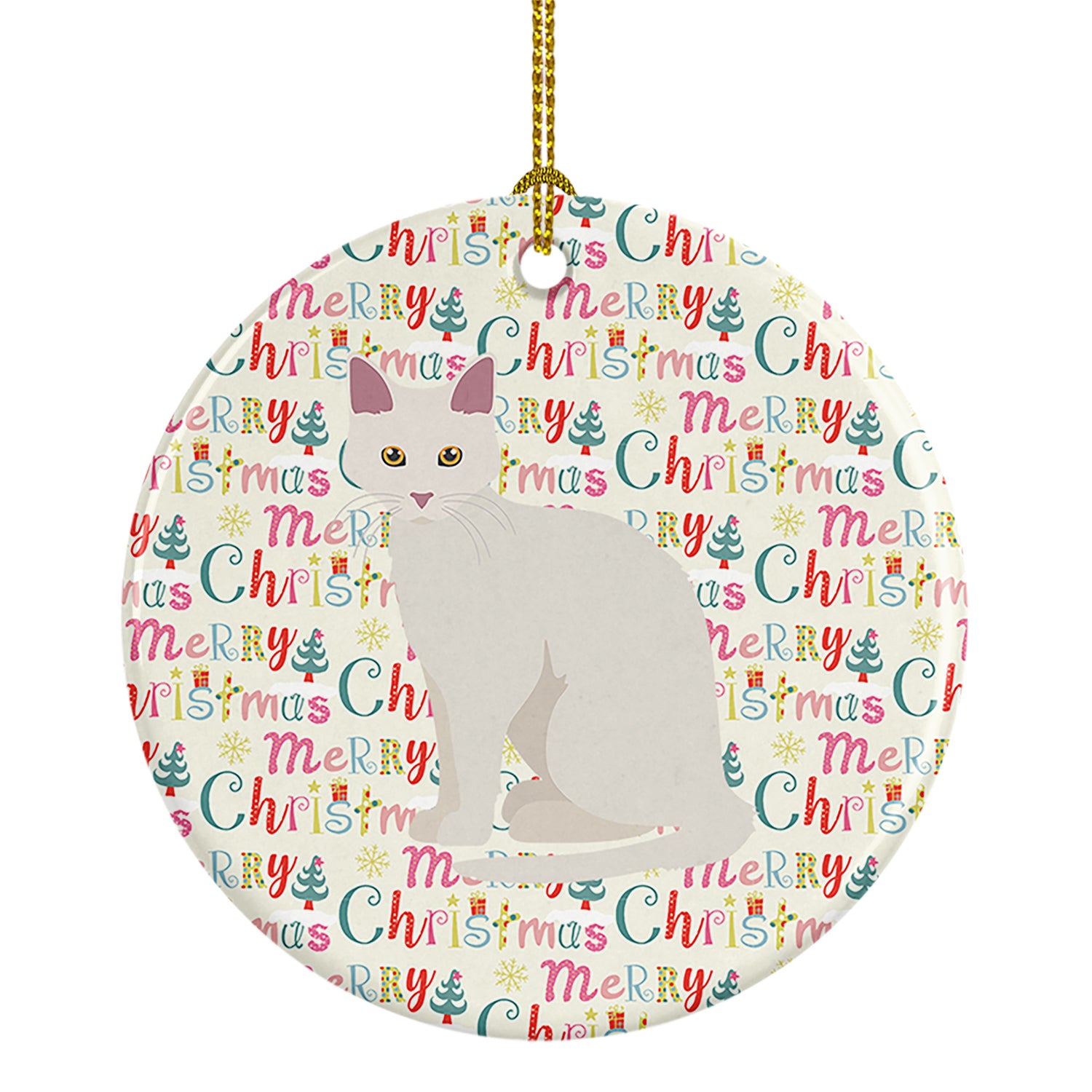 Buy this Aphrodite Giant Cat Christmas Ceramic Ornament