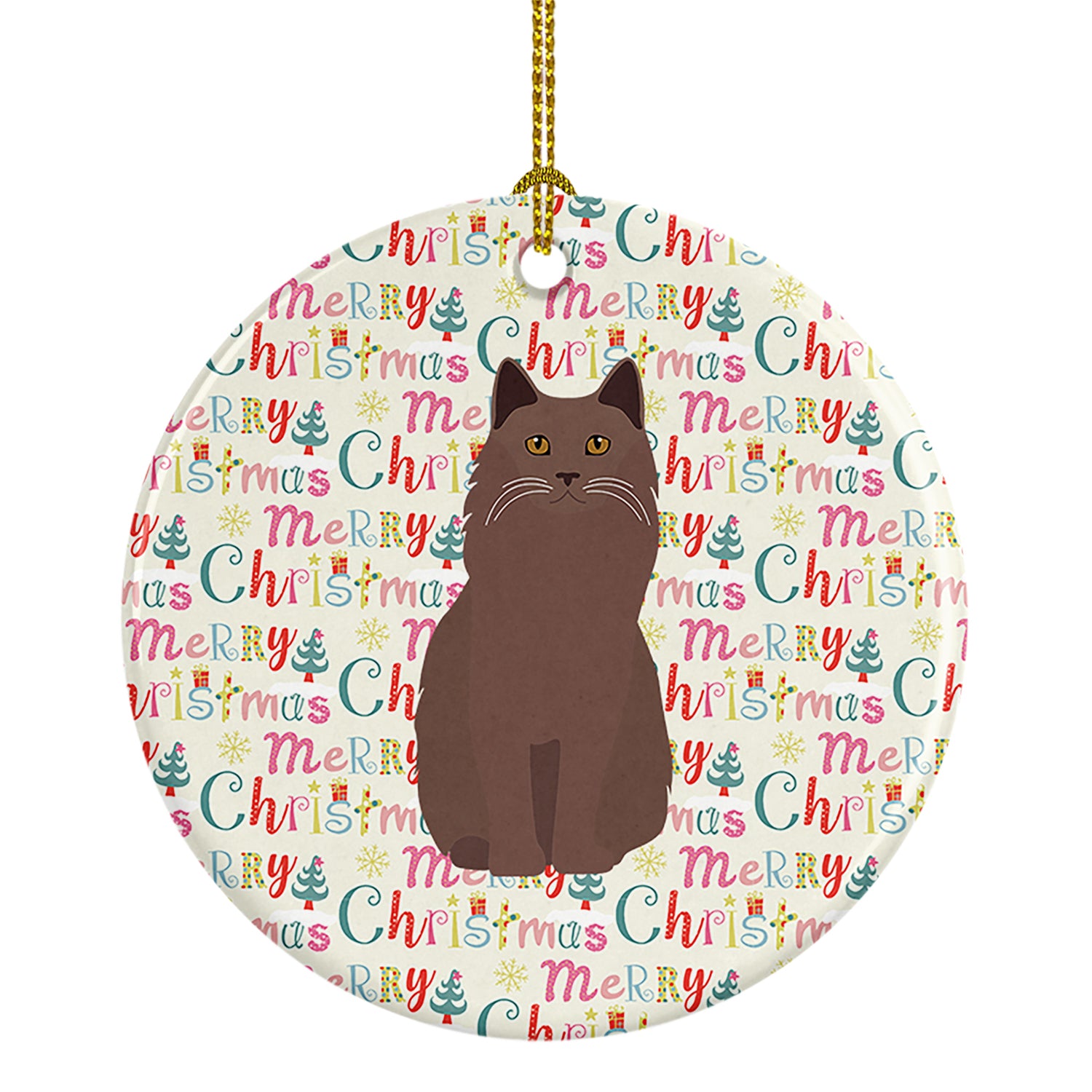 Buy this York Chocolate Cat Christmas Ceramic Ornament