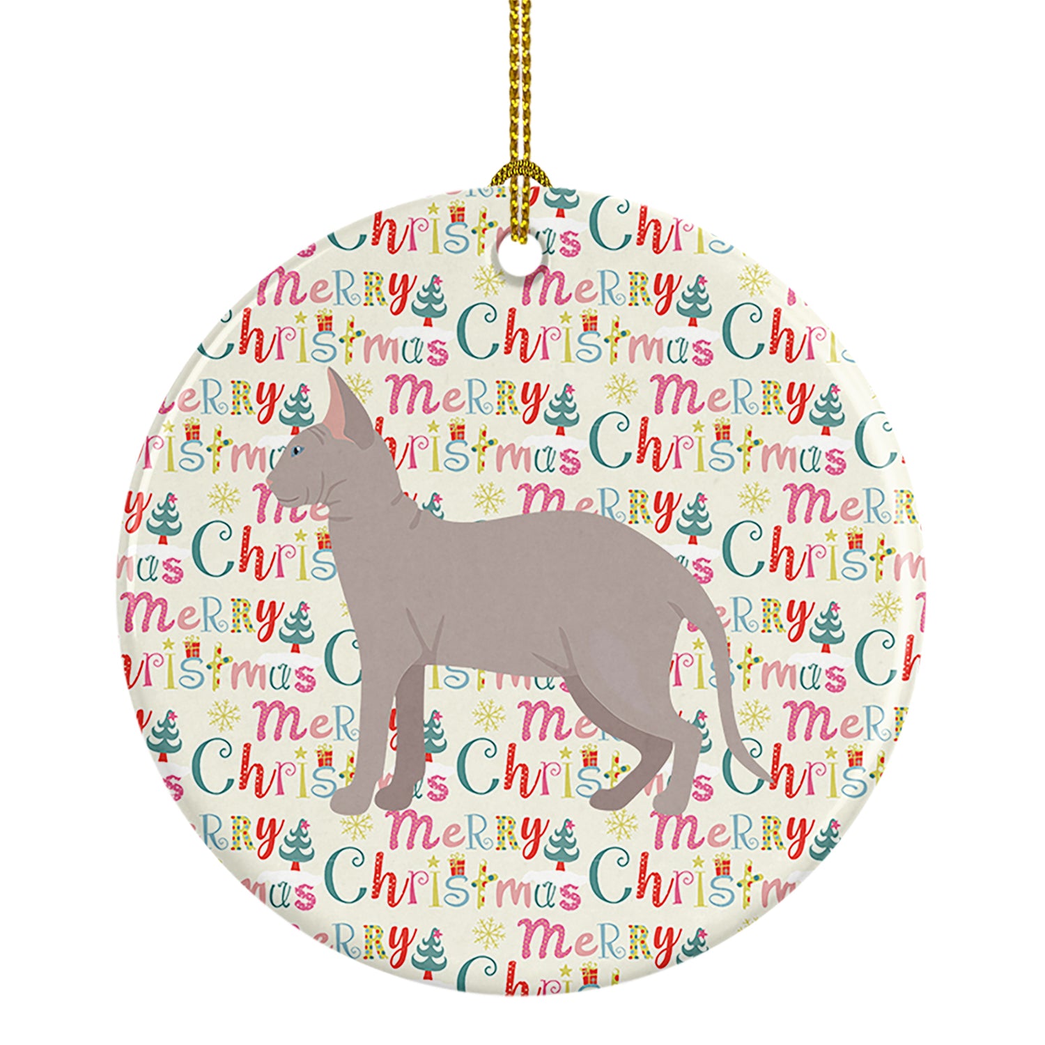 Buy this Don Sphynx Cat Christmas Ceramic Ornament