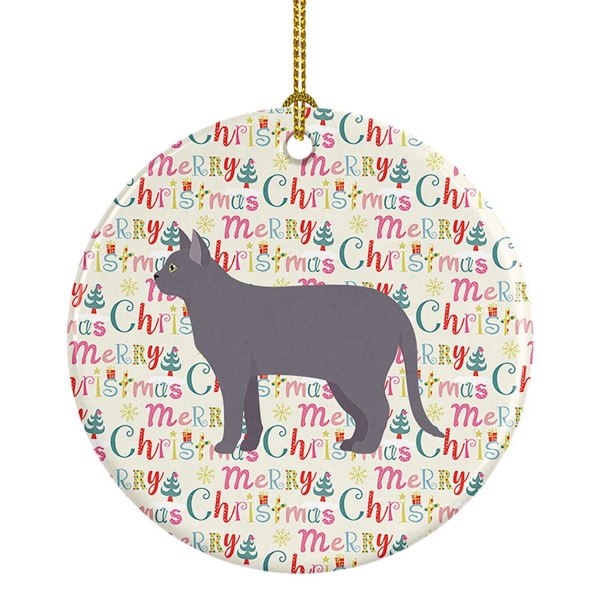 Buy this Korat #2 Cat Christmas Ceramic Ornament