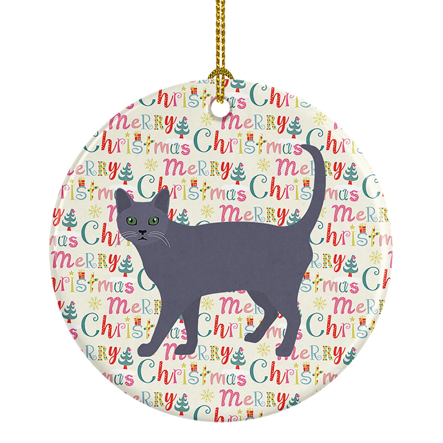 Buy this Korat #3 Cat Christmas Ceramic Ornament