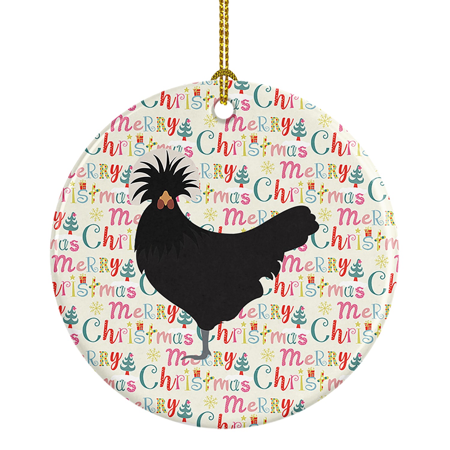 Buy this Polish Poland Chicken Christmas Ceramic Ornament