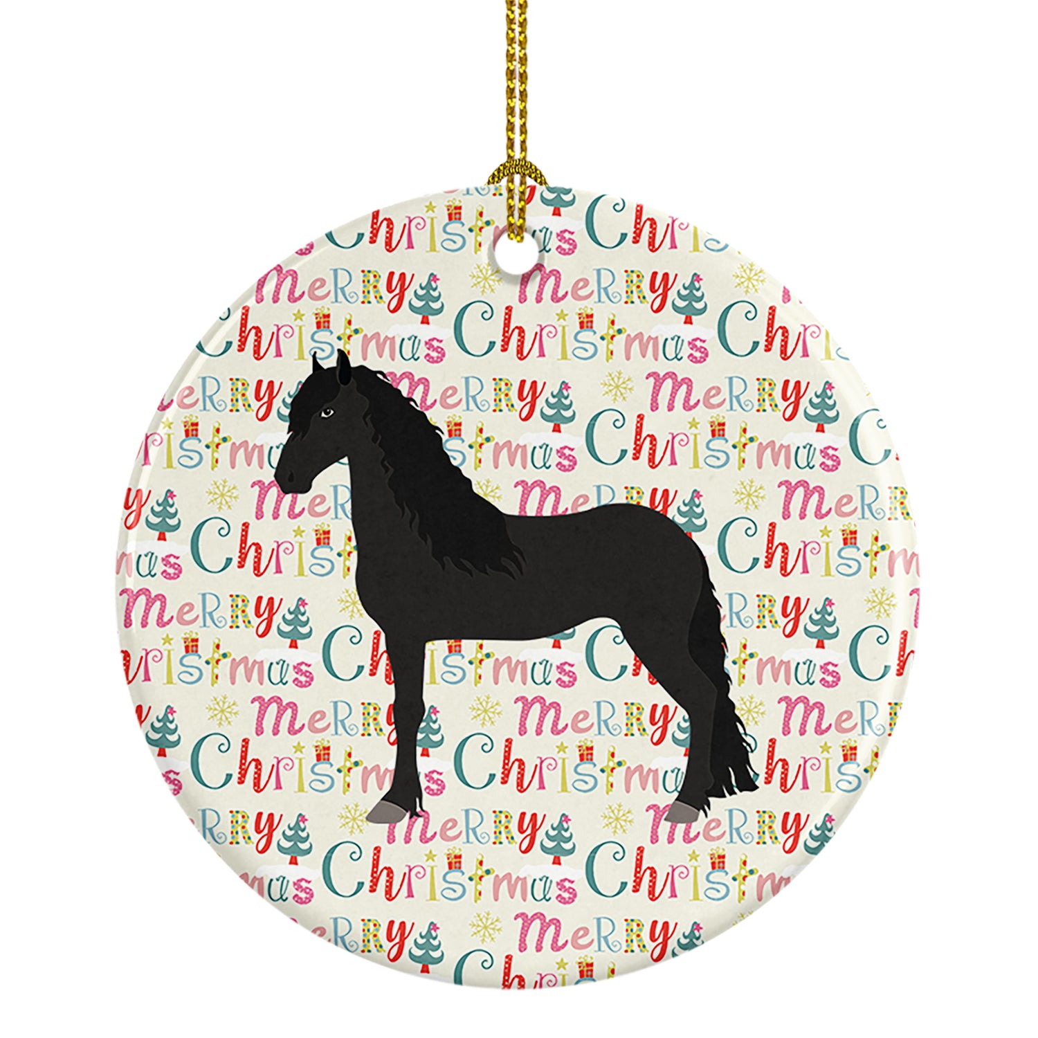 Buy this Friesian Horse Christmas Ceramic Ornament