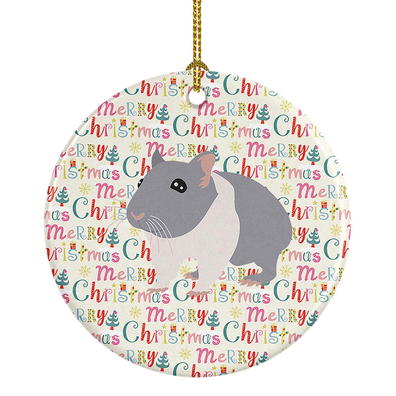 Buy this South African Hamster Christmas Ceramic Ornament