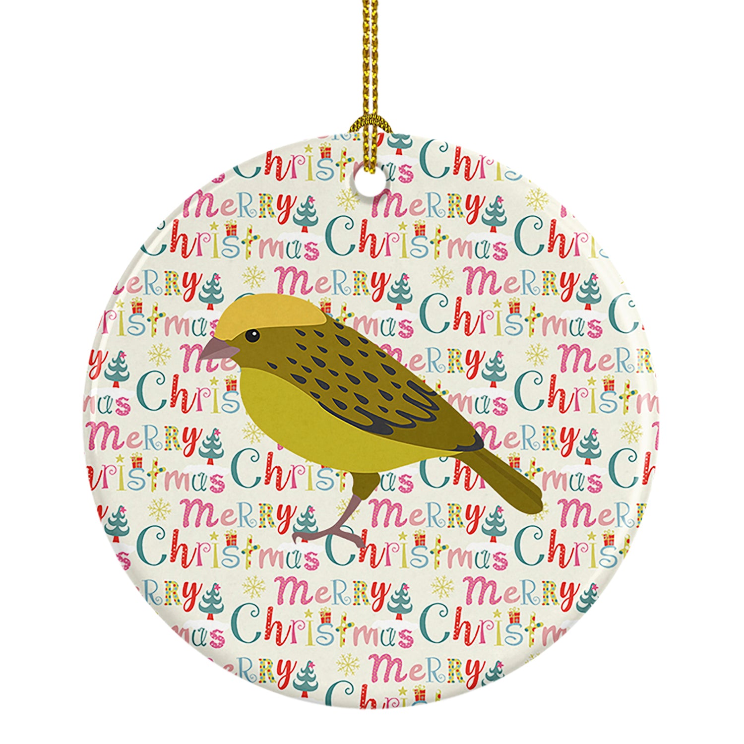 Buy this Lizard Canary Christmas Ceramic Ornament