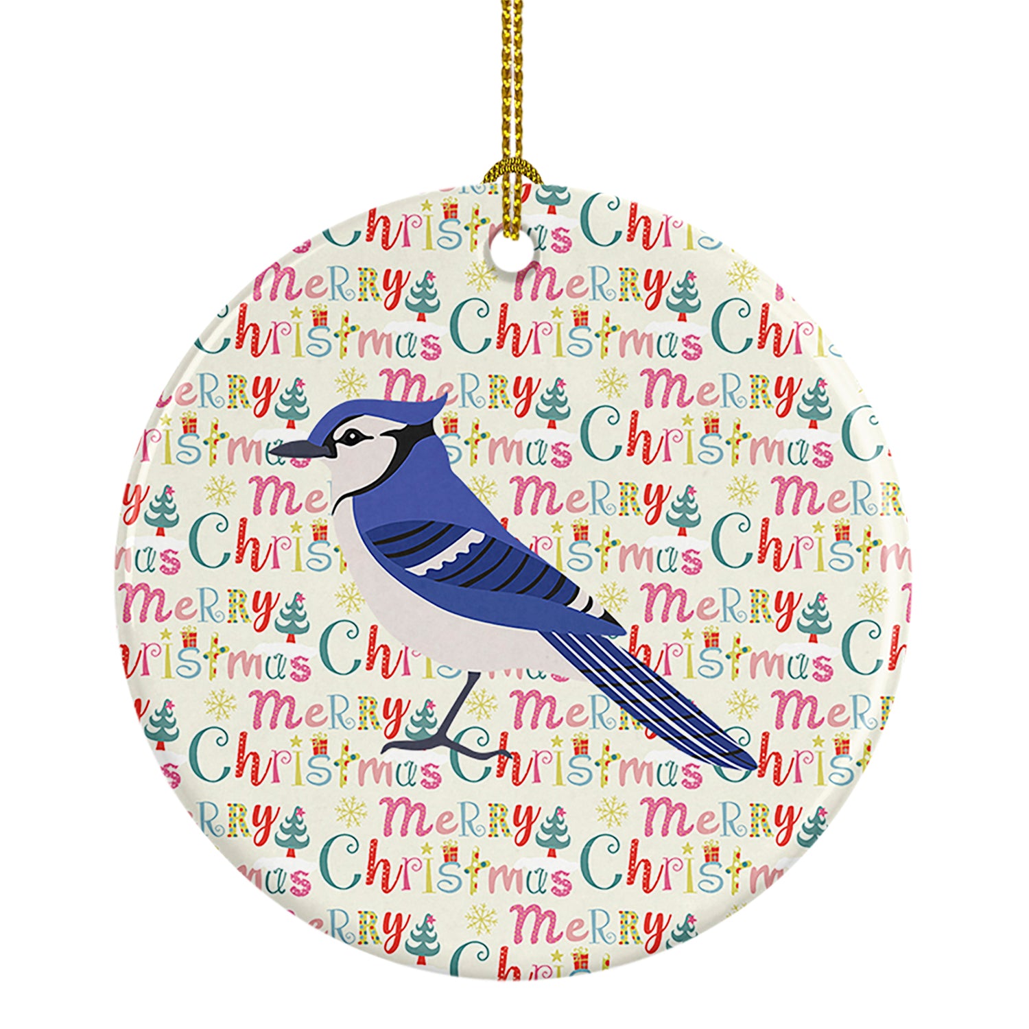 Buy this Jay Bird Christmas Ceramic Ornament