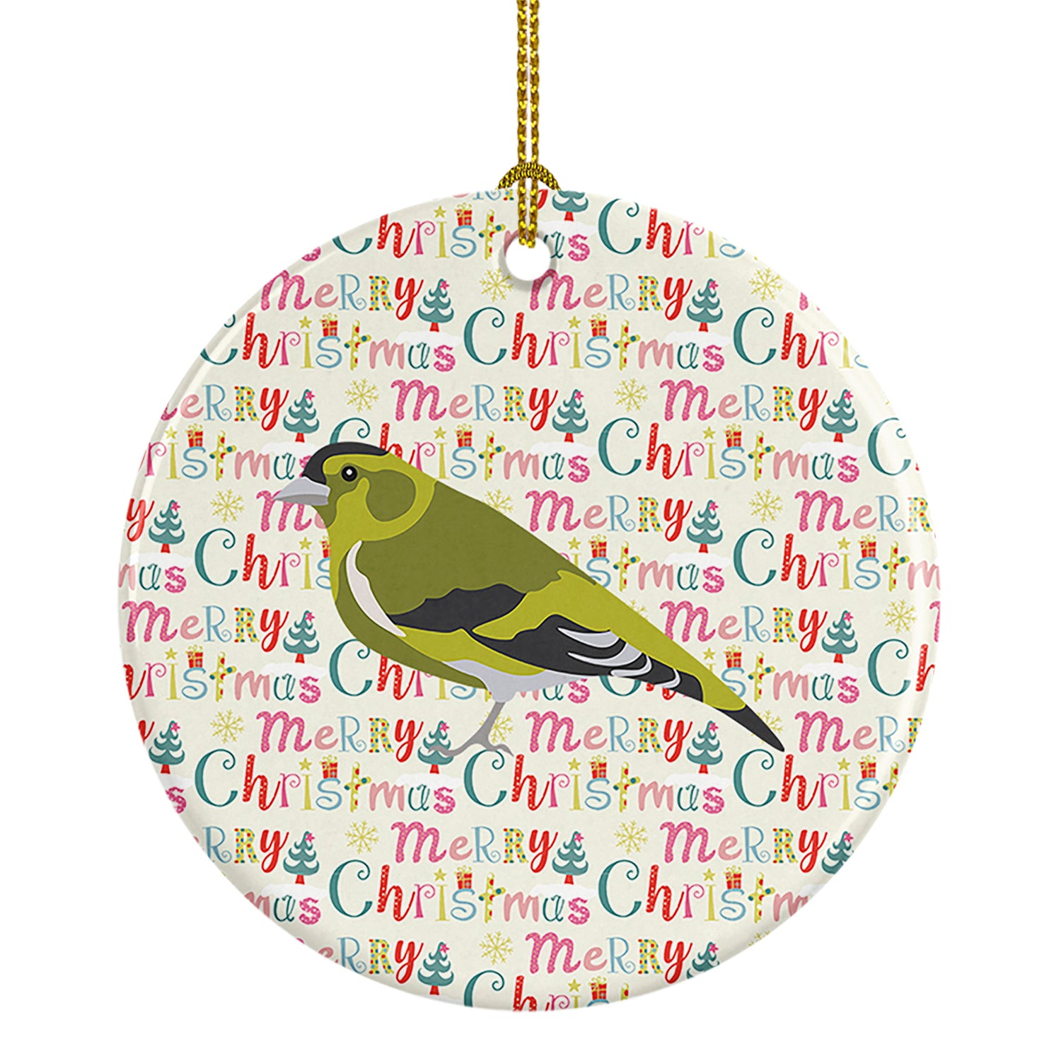 Buy this Siskin Christmas Ceramic Ornament