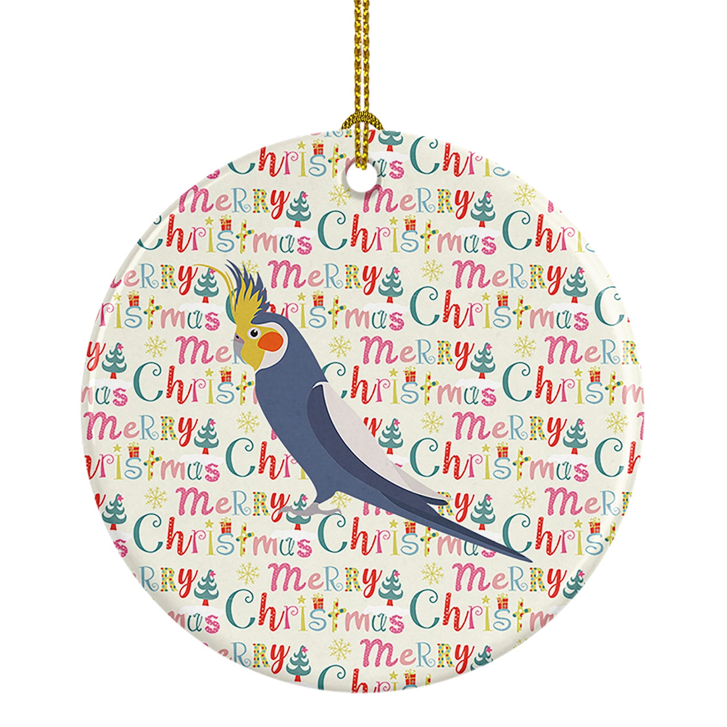 Buy this Cockatiel Christmas Ceramic Ornament