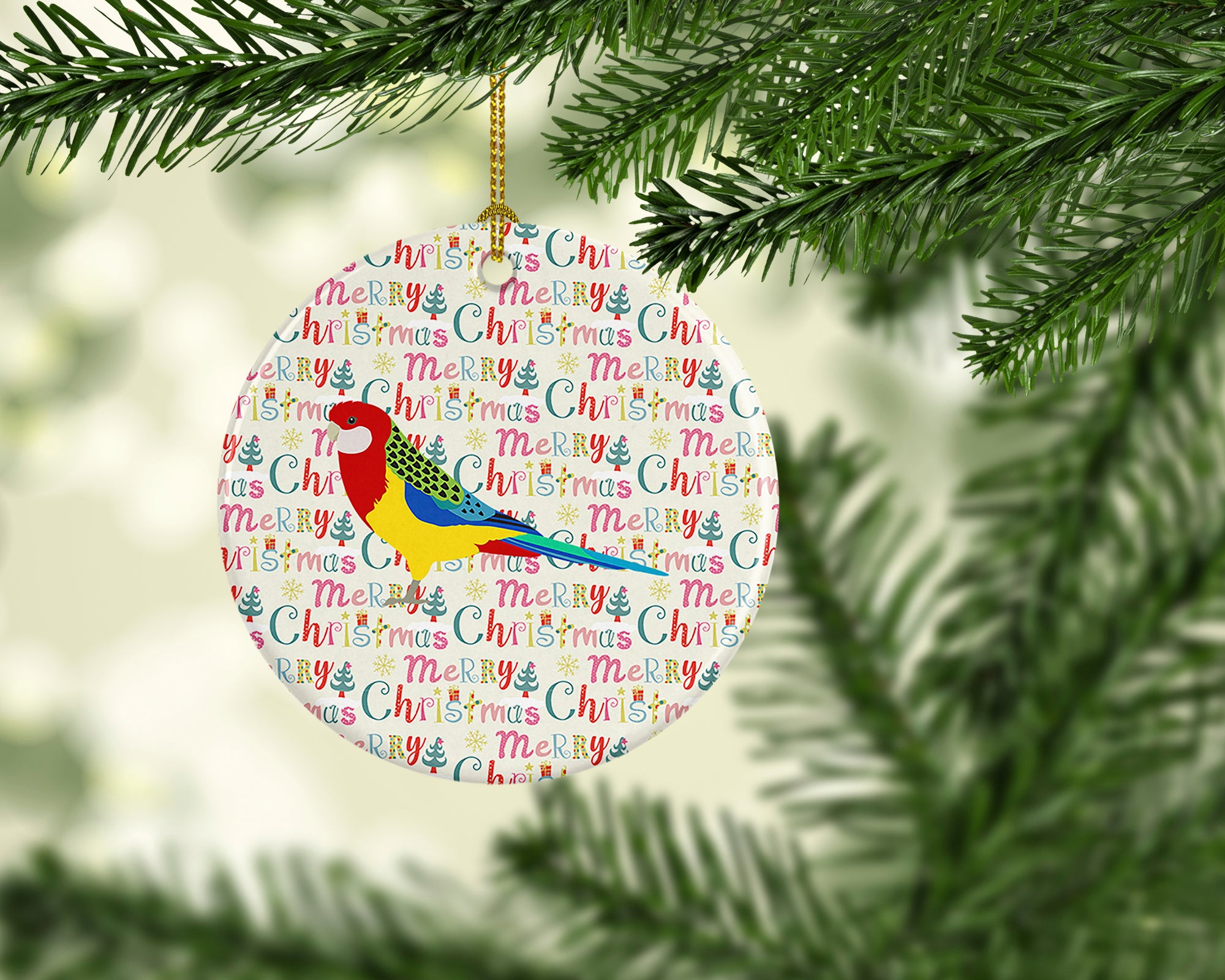 Rosella Christmas Ceramic Ornament - the-store.com