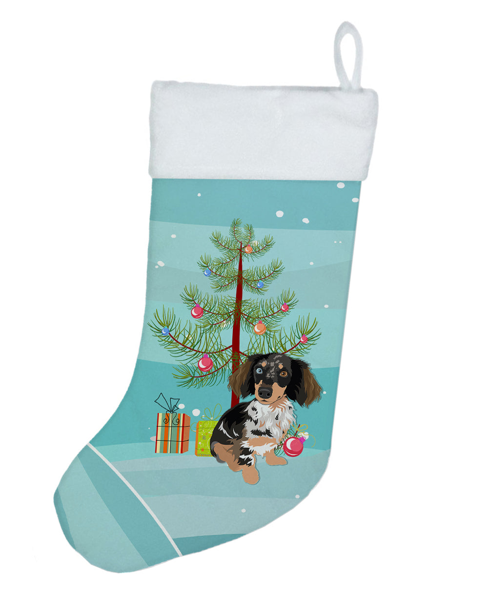 Dachshund Dapple #1 Christmas Christmas Stocking  the-store.com.